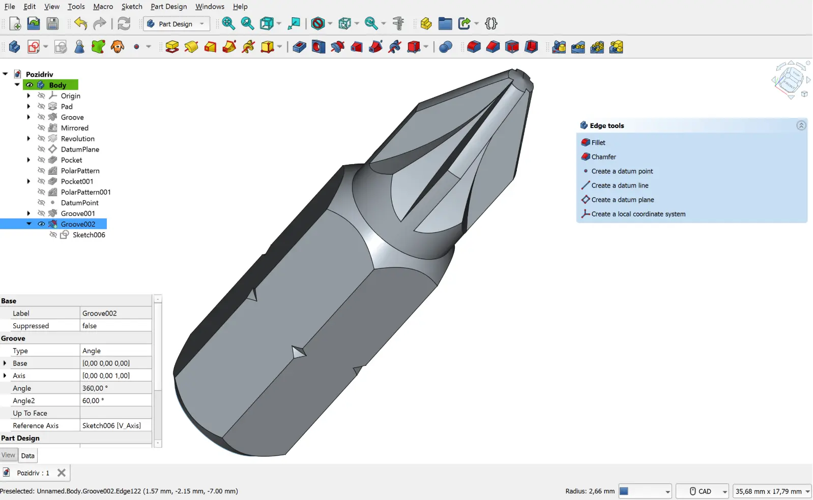 开源多平台 3D 参数建模软件FreeCAD_1.0.0-创客者V2.0