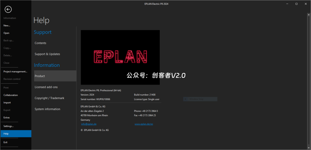 EPLAN Electric P8 2024.0.3 x64 - 创客者V2.0-创客者V2.0